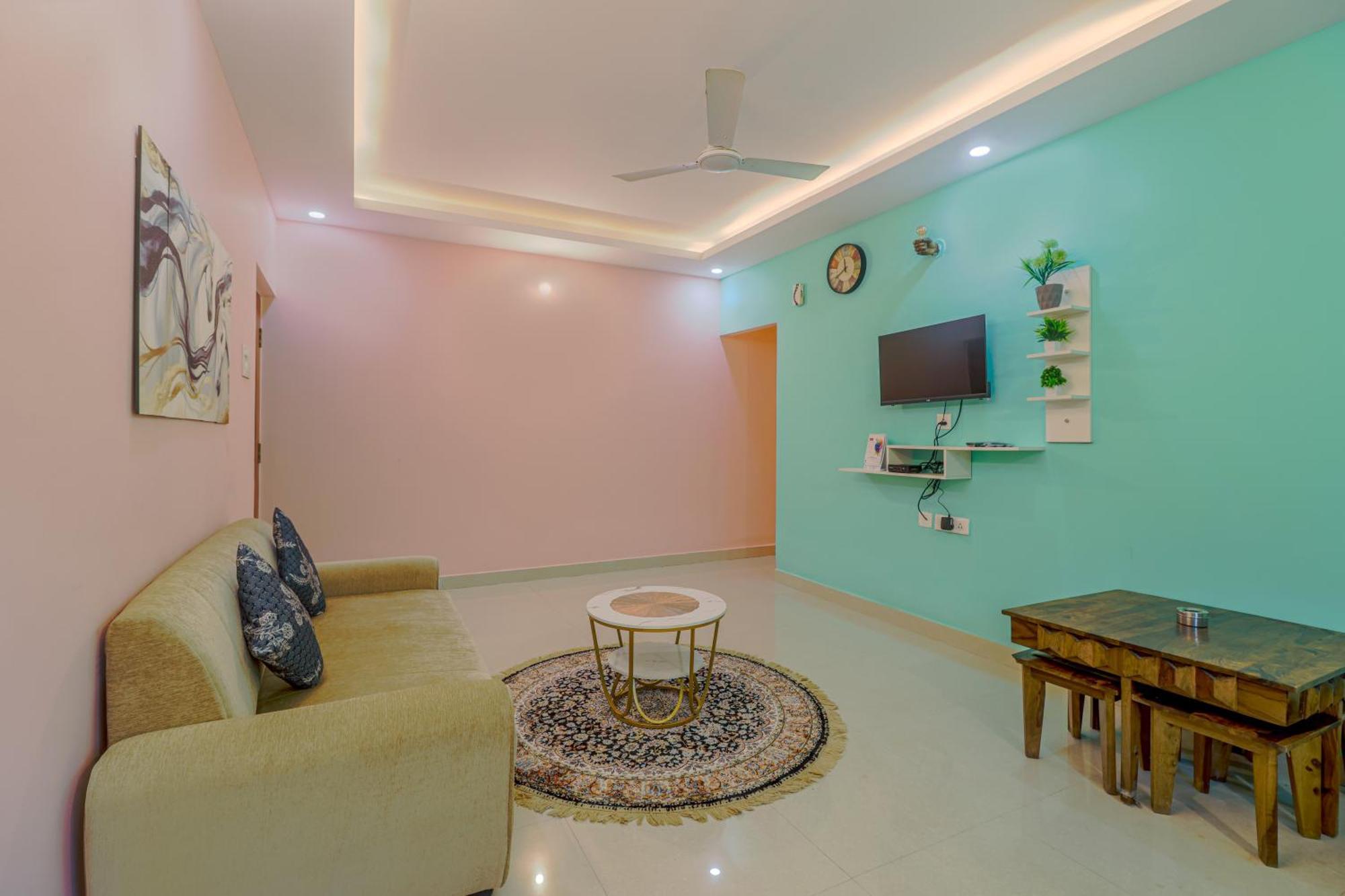 4Bhk Sparkling Apartment Near Beach Pool & Bar 2Bhkx2 ヴァガトール 部屋 写真